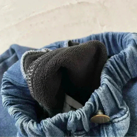 Jeans Fleece Warm Pants Kids Size 4-5 - Picture 4 of 7